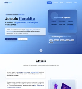 Portfolio Professionnel - Site portfolio avec système de devis développé par NvsDevs, +55% contacts qualifiés